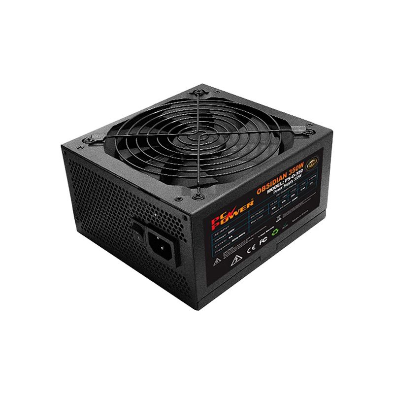 Pc Power Obsidian PS-O-350 350W Non Modular 80 Plus Certified Power Supply (Black)