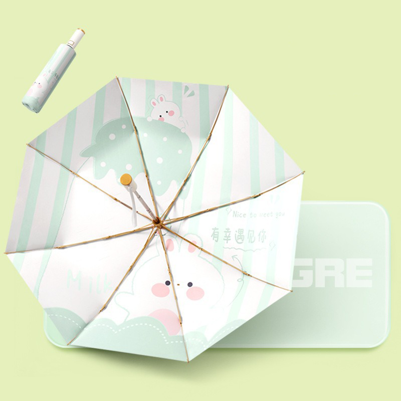 Prism Guard 21-inch 8-Rib Automatic Tri-Fold Umbrella