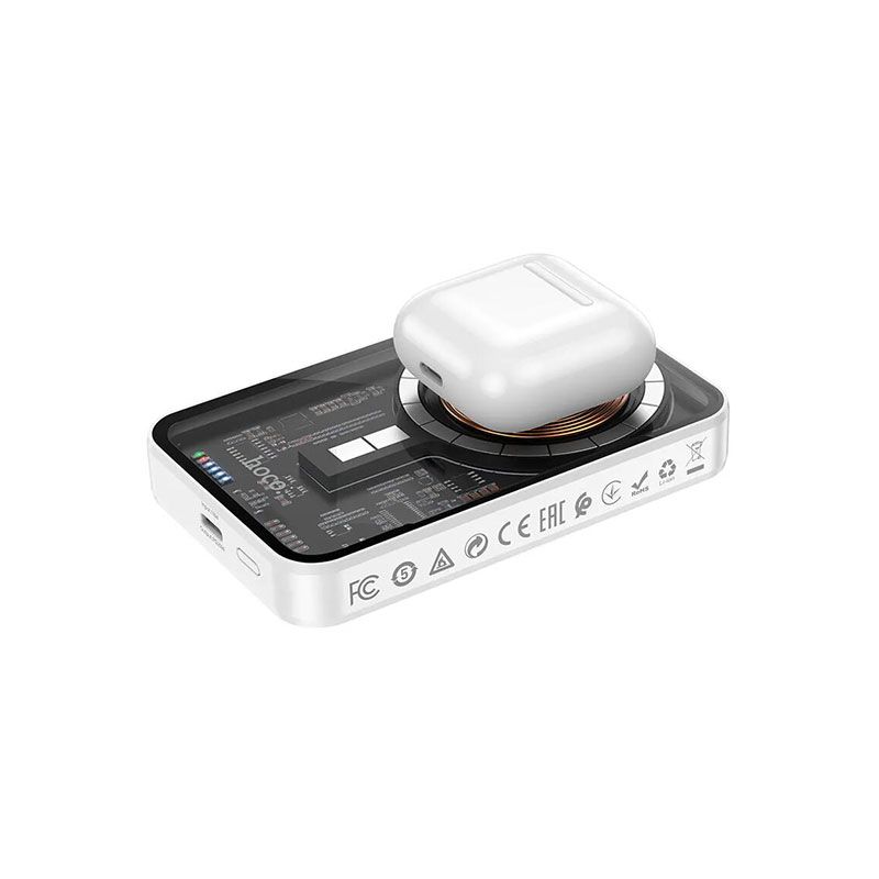 HOCO Q10A 10000mAh PD 20W Transparent Magnetic Wireless Power Bank