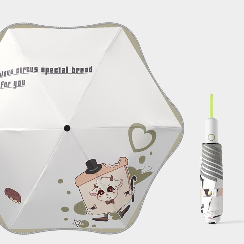 Round-Tip 3-Fold Compact Umbrella