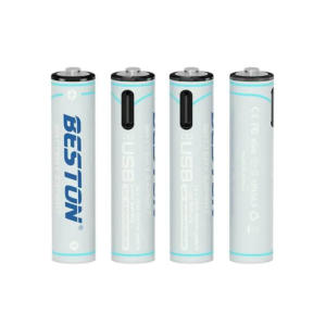 Beston AAA 1.5V 4PCS Type-C Port Lithium Rechargeable Battery - 400mAh