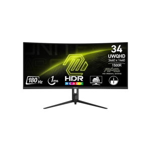 MSI Mag 342CQR E2 34-inch 180hz UWQHD Curved Gaming Monitor