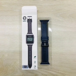 Green Genuine Leather Watch Strap for Apple Watch 44M