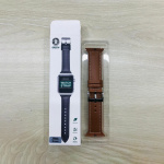 Green Genuine Leather Watch Strap for Apple Watch 44M