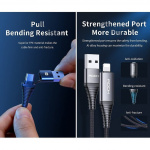 Rock R12 Multi-function PD Fast Charge & Sync Cable (4 IN 1)