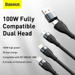 Baseus Flash Series Two For Three Data Cable
