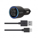 Belkin 2-Port Car Charger + USB-A to Micro-USB cable