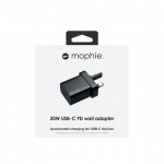 Mophie 20W USB-C PD Wall Adapter - Black