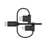 Belkin Universal Cable with Micro-USB, USB-C and Lightning Connectors