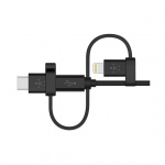 Belkin Universal Cable with Micro-USB, USB-C and Lightning Connectors