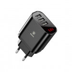 Baseus Mirror Lake Digital Display 3 USB Travel Charger