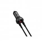 Baseus Digital Display Dual Quick Car Charger 45W Suit
