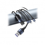 Usams US-SJ510 U71 3IN1 Aluminum Alloy Fast Charging Data Cable