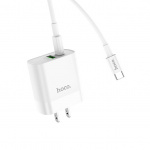 Hoco C80 Wall Charger with Cable - 18W