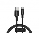 Baseus White Series VOOC Flash Charge Type C Data Cable 1M - Black