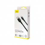 Baseus White Series VOOC Flash Charge Type C Data Cable 1M - Black