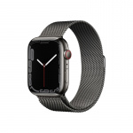 Apple Watch Series 7 Stainless Steel Case with Milanese Loop