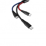 Mcdodo CA-622 2.4A 3 In One 3 Color 3 In 1 Cable 1.2M