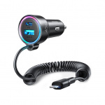 Joyroom JR-CL08 45W 3-in-1 Wired Car Charger 1.5M