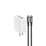 Acefast A19 GaN PD Smart Wall Charger Hub 65W US