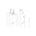 Apple 20W USB-C Power Adapter and EarPods with USB-C Connector Combo