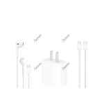 Apple 20W USB-C Power Adapter with USB-C Charge Cable (1m) and EarPods with Type-C Connector Combo