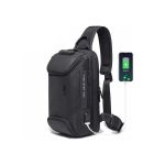BANGE BG7082 Anti-Theft TSA Lock Crossbody Bag with External USB Port