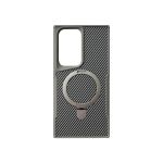 Carbon Texture MagSafe Kickstand Case for Galaxy S24 Ultra