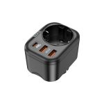 Hoco NS3 3 USB + 1 Bit Multifunctional Safety Socket 4000W