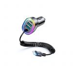 Joyroom JR-CL20 4-in-1 Car Charger with Lightning Cable 57W