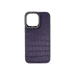 Kajsa Neo Classic Collection Croco Pattern Leather Back Case for iPhone 14 Pro Max
