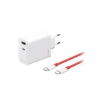 OnePlus SUPERVOOC Dual Ports Power Adapter With  Type-C Cable - 120W
