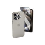 WiWU WI-IP002 2 in 1 Combo Duo Screen + Lens Tempered Glass Set for iPhone 16 Series