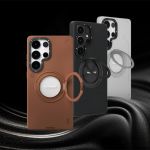 Youngkit Leather 360° Spin Magnetic Stand Case for Galaxy S25 Ultra